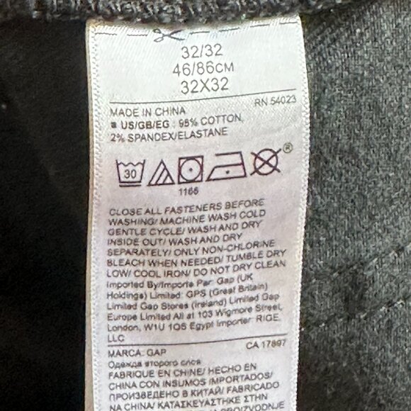 GAP 1969 Kaihara Japanese Selvedge Cotton Denim Skinny Raw 32x32 - Picture 12 of 13